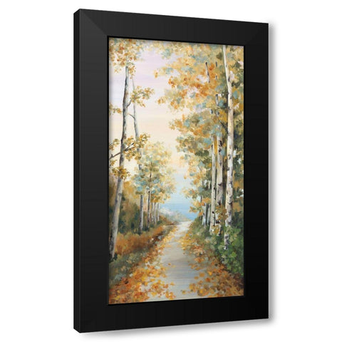 Path in the Forest  Black Modern Wood Framed Art Print by Watts, Eva