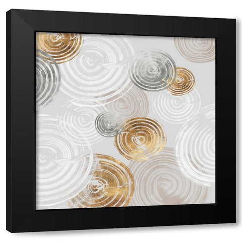 Spinning I  Black Modern Wood Framed Art Print by Watts, Eva