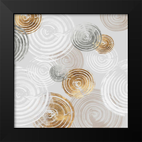 Spinning I  Black Modern Wood Framed Art Print by Watts, Eva