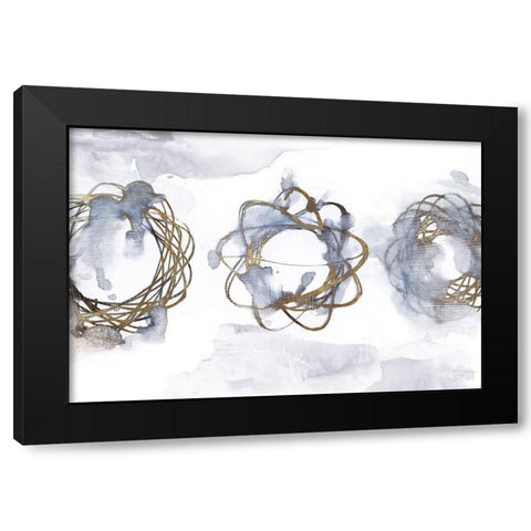 Einstein Atom I  Black Modern Wood Framed Art Print with Double Matting by Watts, Eva