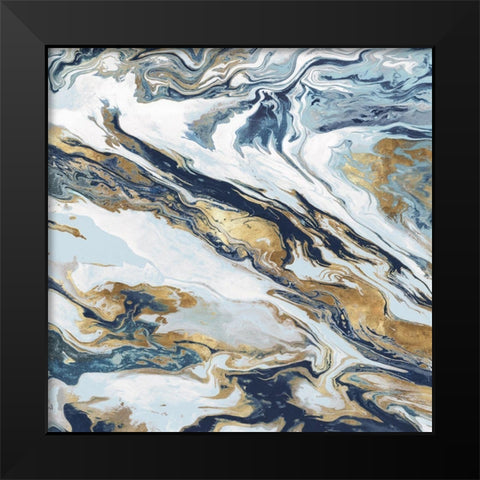 Space Giant Black Modern Wood Framed Art Print by Watts, Eva