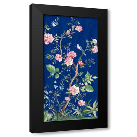 Night Song Black Modern Wood Framed Art Print with Double Matting by Watts, Eva