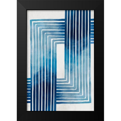 In Unison Black Modern Wood Framed Art Print by Watts, Eva