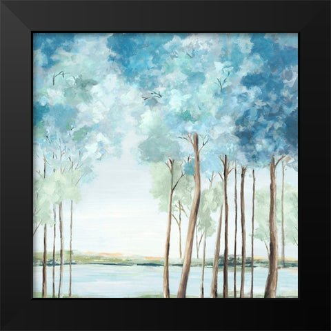 Step into Dream Black Modern Wood Framed Art Print by Watts, Eva