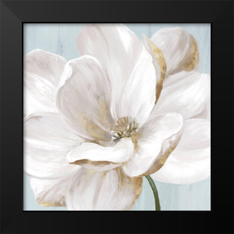 Soft White II Black Modern Wood Framed Art Print by Watts, Eva