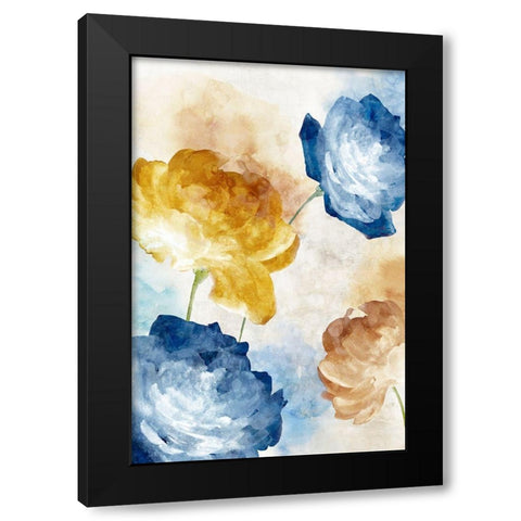 While we Bloom I Black Modern Wood Framed Art Print with Double Matting by Watts, Eva