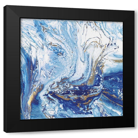Whitecap II Black Modern Wood Framed Art Print by Watts, Eva