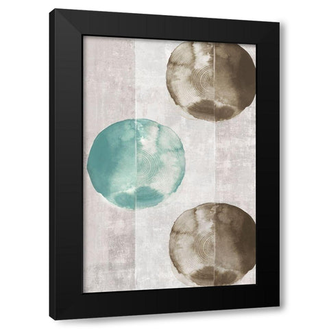 New Tribal II Black Modern Wood Framed Art Print with Double Matting by Watts, Eva