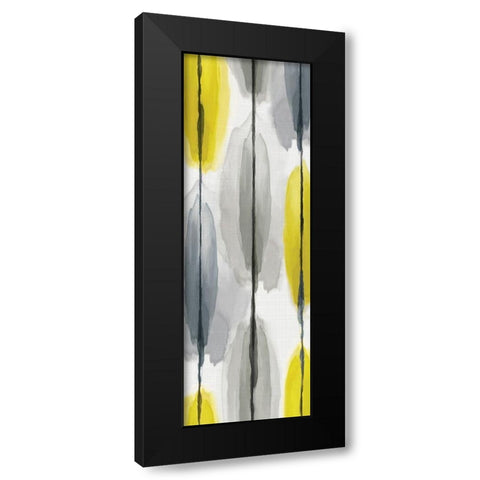 Lemon Droplets I  Black Modern Wood Framed Art Print with Double Matting by Watts, Eva