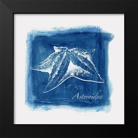 Calm Blue Ocean II Black Modern Wood Framed Art Print by Watts, Eva