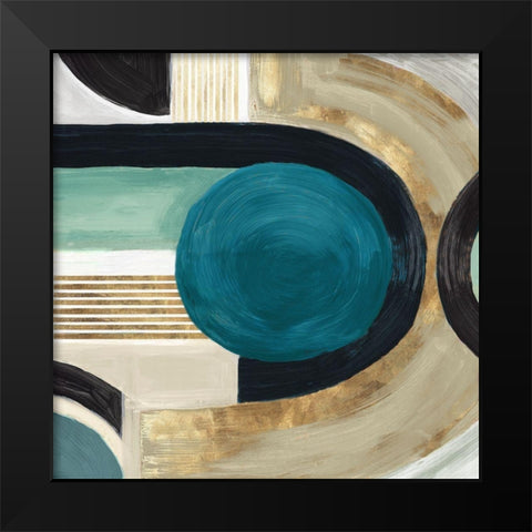 Adorning Blocks I  Black Modern Wood Framed Art Print by Watts, Eva