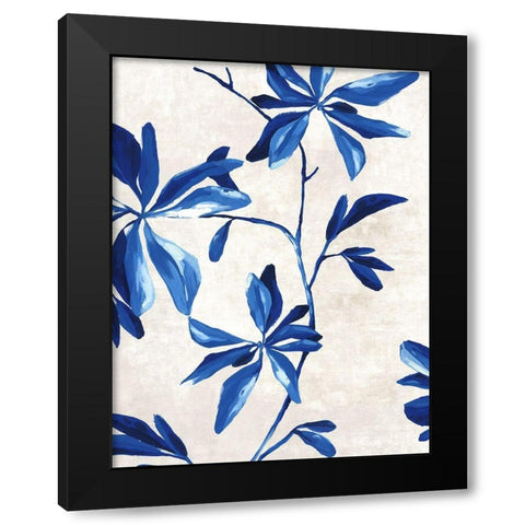 Oleander II Black Modern Wood Framed Art Print with Double Matting by Watts, Eva