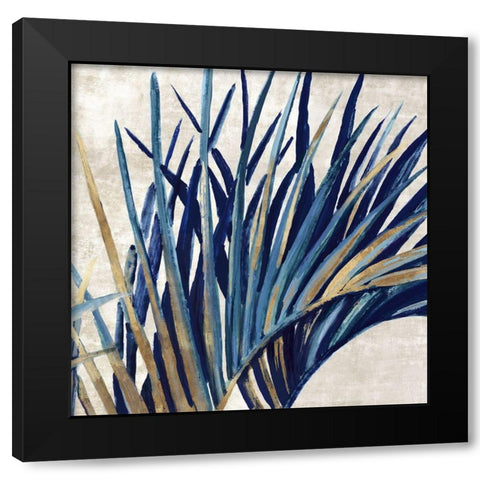 Easing Palm I  Black Modern Wood Framed Art Print with Double Matting by Watts, Eva