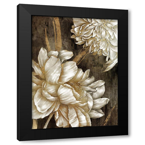 Golden Grace I Black Modern Wood Framed Art Print with Double Matting by Watts, Eva