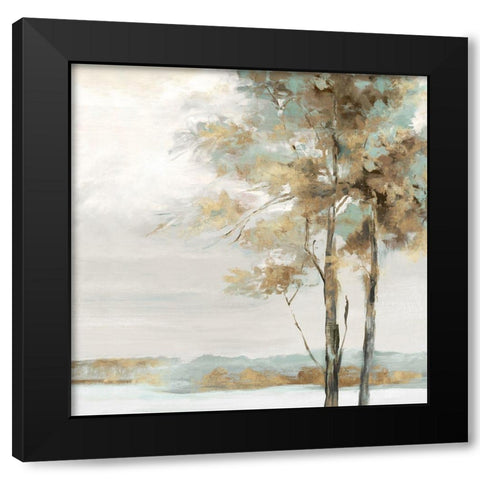 Countryside Hues  Black Modern Wood Framed Art Print with Double Matting by Watts, Eva