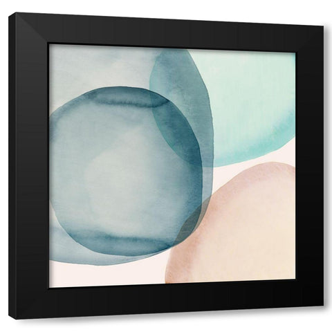 Soft Rocks I  Black Modern Wood Framed Art Print by Watts, Eva