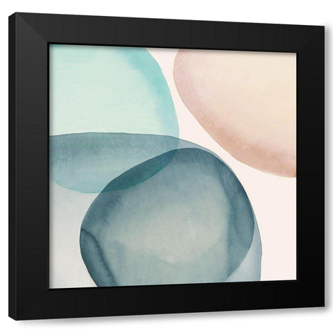 Soft Rocks IV Black Modern Wood Framed Art Print by Watts, Eva