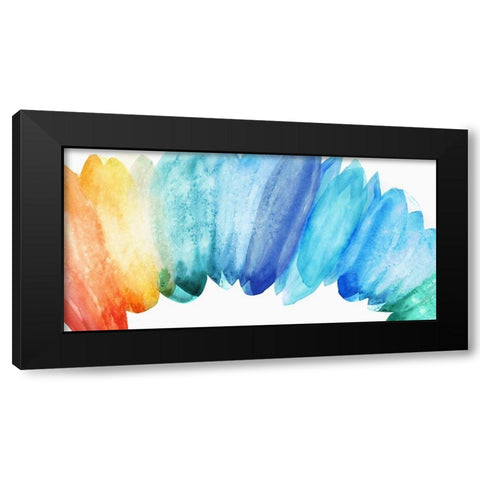 Burst of Rainbow  Black Modern Wood Framed Art Print with Double Matting by Watts, Eva