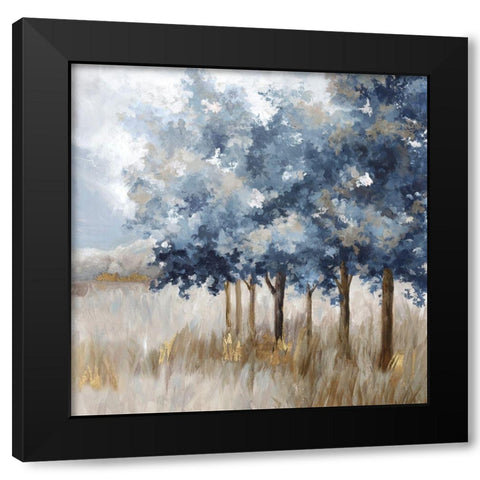 Quiet Golden Fall  Black Modern Wood Framed Art Print by Watts, Eva