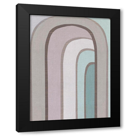 Rainbow Archway II Black Modern Wood Framed Art Print by Watts, Eva