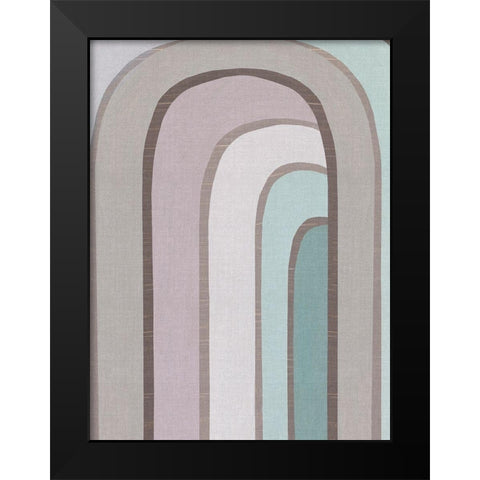 Rainbow Archway II Black Modern Wood Framed Art Print by Watts, Eva