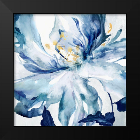 Blue Grande II Black Modern Wood Framed Art Print by Watts, Eva