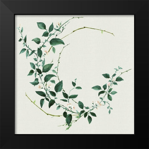 Delicate Vine  Black Modern Wood Framed Art Print by Watts, Eva