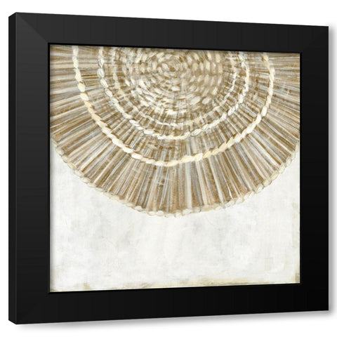 Woven Plate II Black Modern Wood Framed Art Print with Double Matting by Watts, Eva