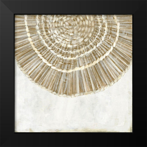 Woven Plate II Black Modern Wood Framed Art Print by Watts, Eva