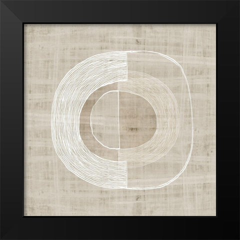 Organic Weave III Black Modern Wood Framed Art Print by Watts, Eva