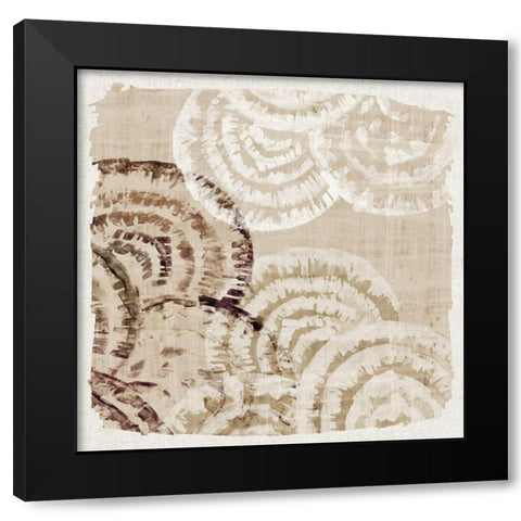 Wicker Pattern I  Black Modern Wood Framed Art Print by Watts, Eva