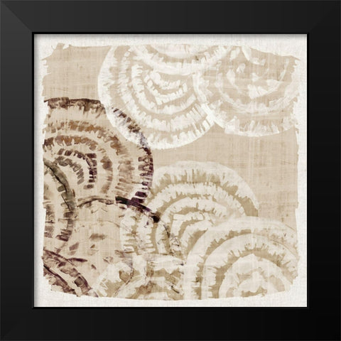 Wicker Pattern I  Black Modern Wood Framed Art Print by Watts, Eva