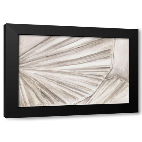 White Lotus II Black Modern Wood Framed Art Print with Double Matting by Watts, Eva