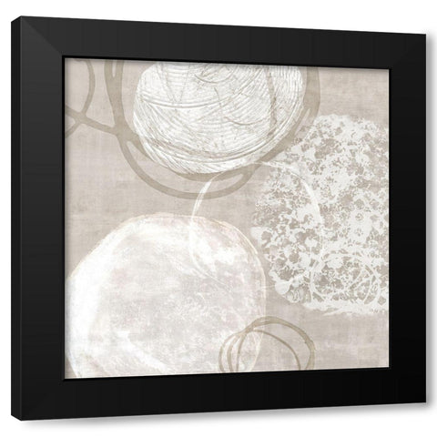 Natural Vibe II Black Modern Wood Framed Art Print with Double Matting by Watts, Eva