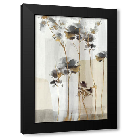 Golden Zen II  Black Modern Wood Framed Art Print by Watts, Eva