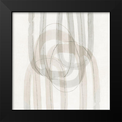 Modern Twist I  Black Modern Wood Framed Art Print by Watts, Eva