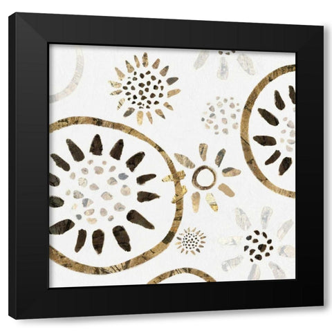 Garden of Gold I Black Modern Wood Framed Art Print by Isabelle Z