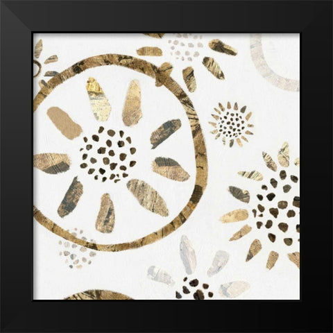 Garden of Gold II Black Modern Wood Framed Art Print by Isabelle Z