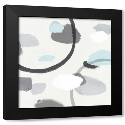 Grey I Black Modern Wood Framed Art Print by Isabelle Z