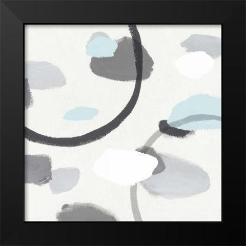 Grey I Black Modern Wood Framed Art Print by Isabelle Z