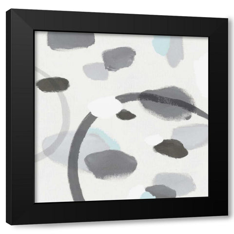 Grey II Black Modern Wood Framed Art Print by Isabelle Z