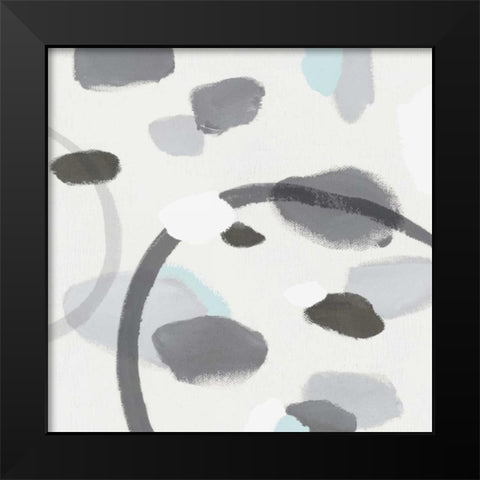 Grey II Black Modern Wood Framed Art Print by Isabelle Z