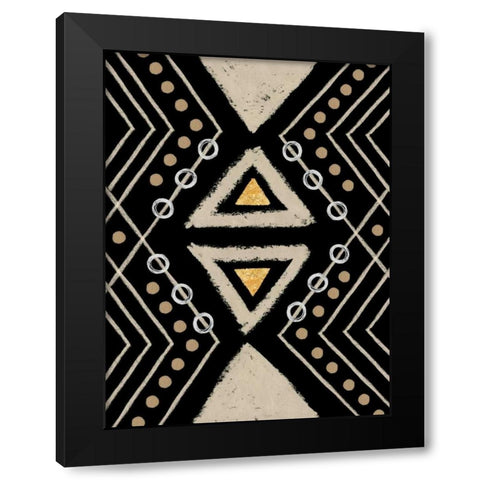 Motif I Black Modern Wood Framed Art Print by Isabelle Z