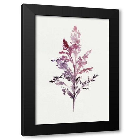 Botanical II Black Modern Wood Framed Art Print with Double Matting by Isabelle Z