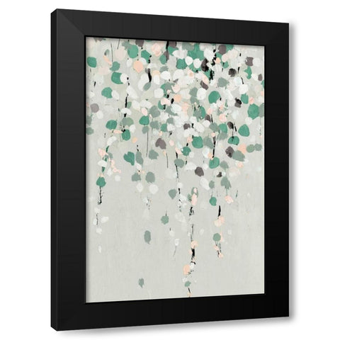 Blossom Black Modern Wood Framed Art Print by Isabelle Z