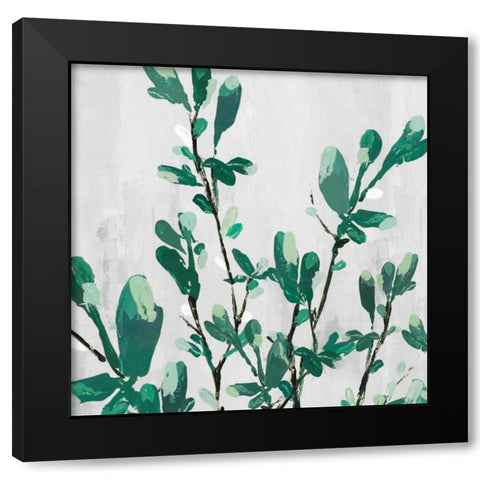 The Branch I Black Modern Wood Framed Art Print by Isabelle Z