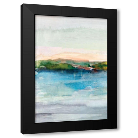 Depths I Black Modern Wood Framed Art Print with Double Matting by Isabelle Z