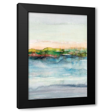 Depths II Black Modern Wood Framed Art Print by Isabelle Z