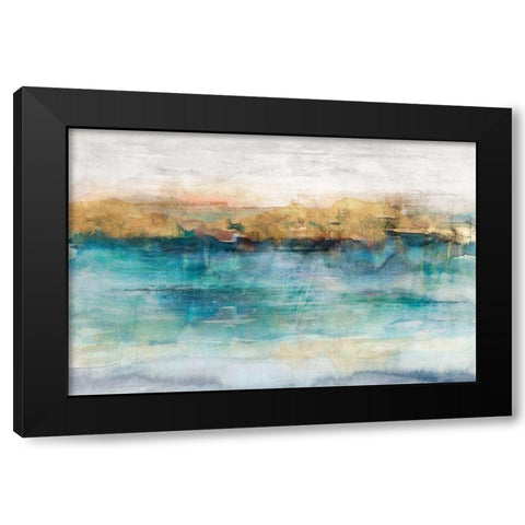 Depths III Black Modern Wood Framed Art Print by Isabelle Z