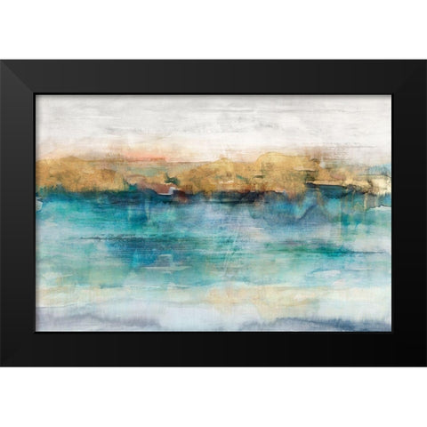 Depths III Black Modern Wood Framed Art Print by Isabelle Z